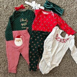Baby girls 12M Christmas bundle